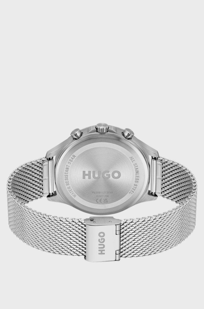 Hugo Boss Reloj Plateado Con Esfera Verde