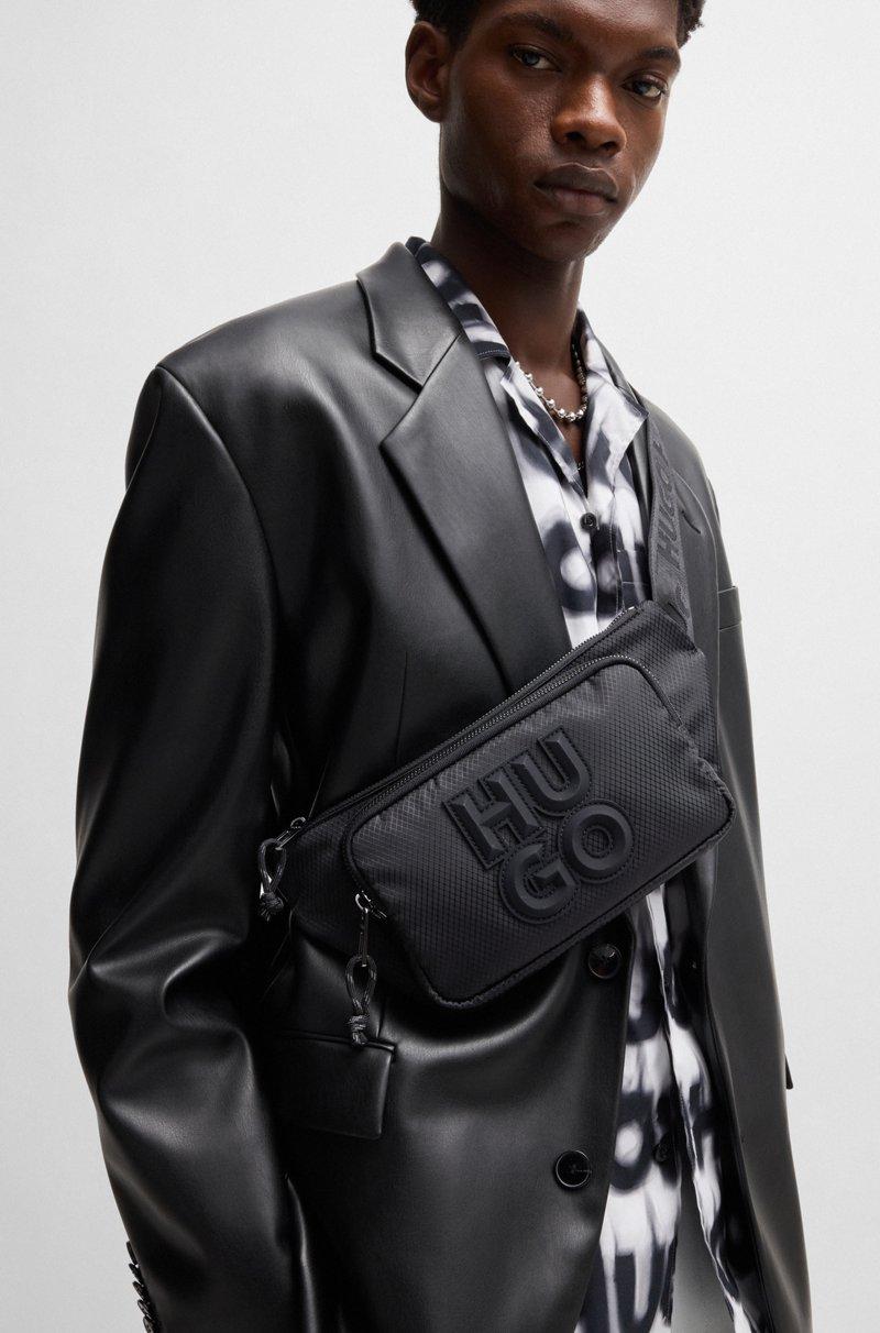 Hugo Boss Riñonera Con Cremallera Y Logo Apilado