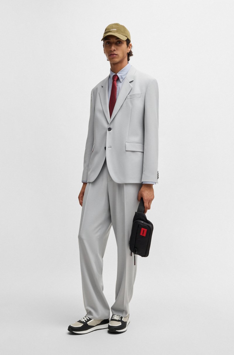 Hugo Boss Riñonera Con Parche De Logo Rojo