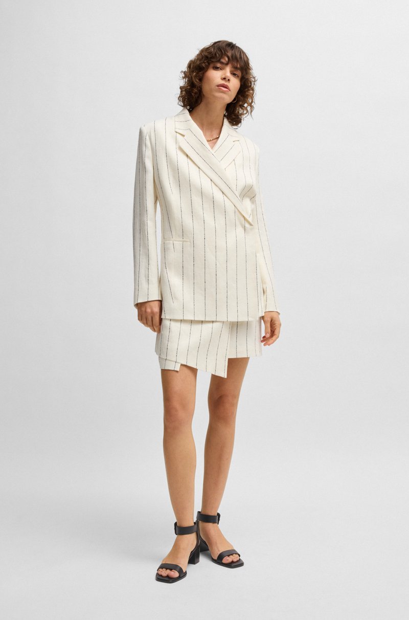 Hugo Boss Sandalias De Piel Con Tacón En Bloque