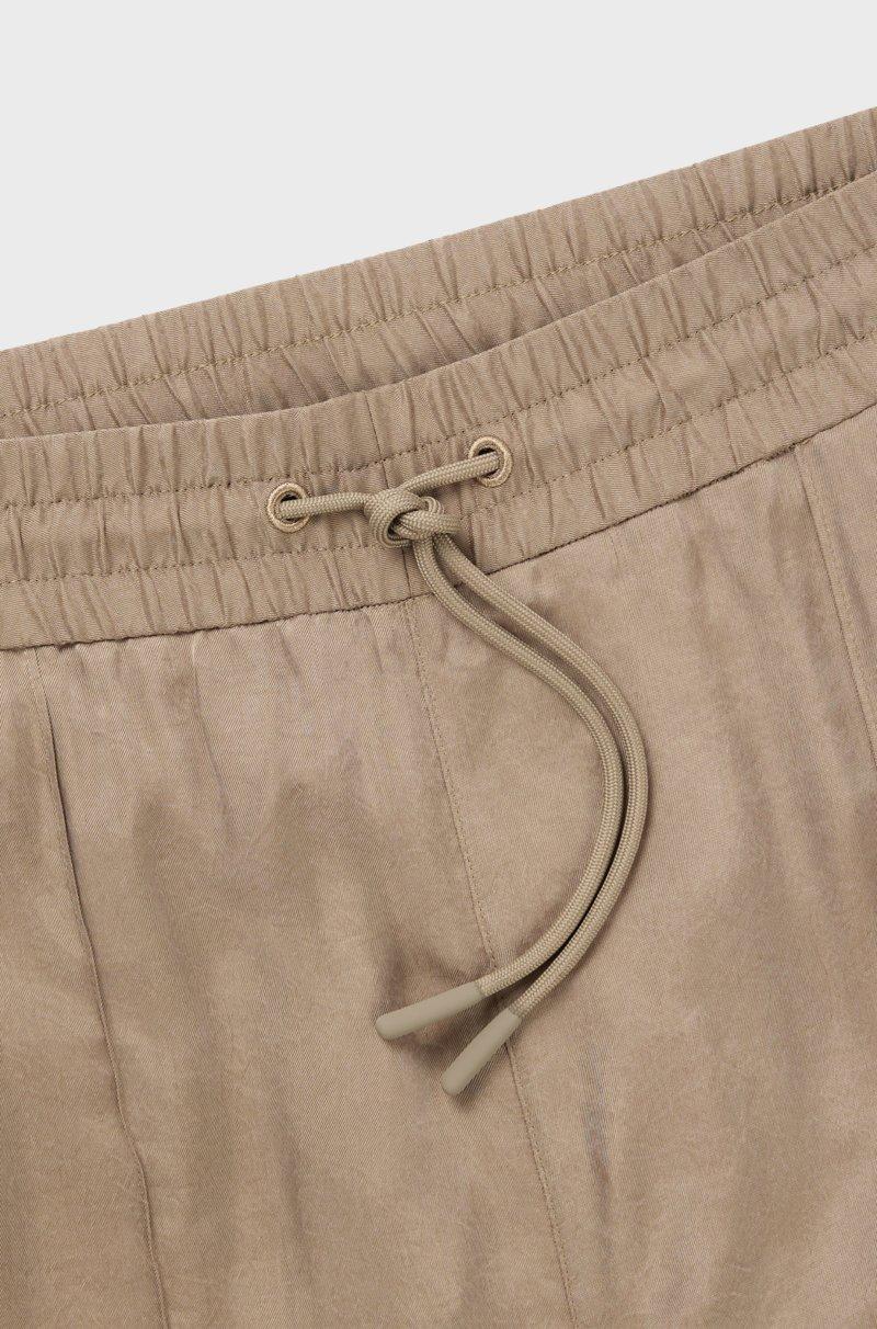 Hugo Boss Shorts Relaxed Fit En Sarga Brillante