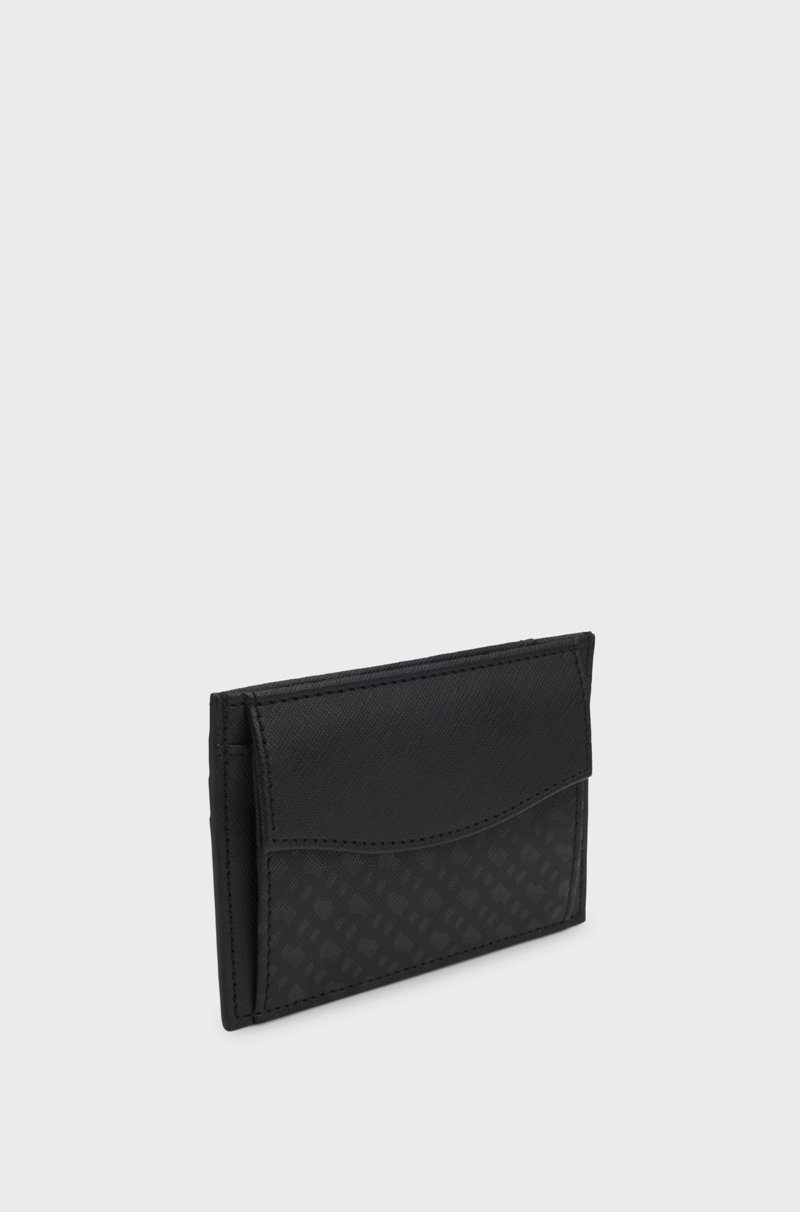 Hugo Boss Tarjetero Con Dibujo De Monogramas