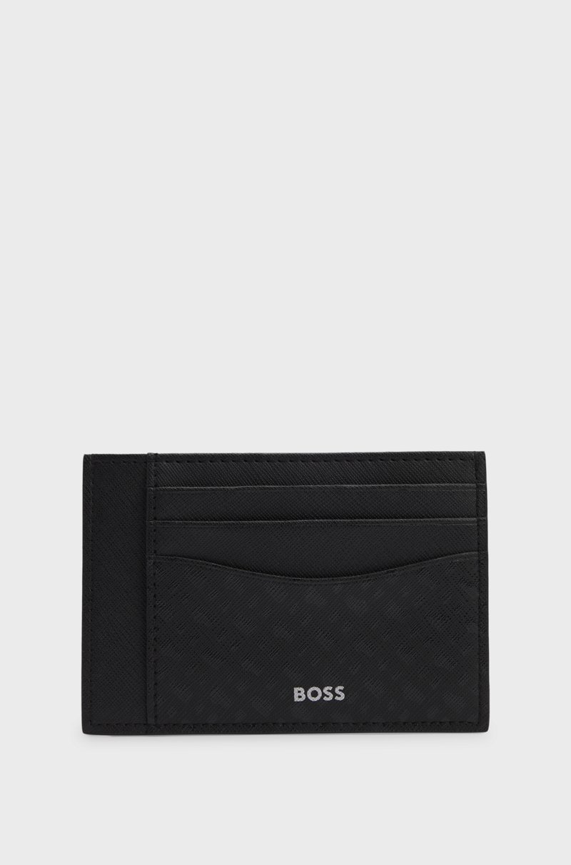 Hugo Boss Tarjetero con dibujo de monogramas