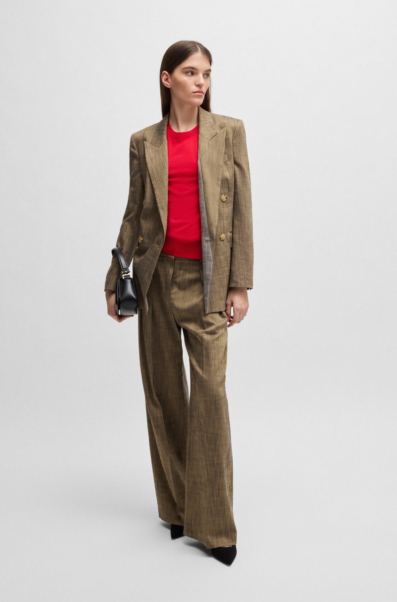 Hugo Boss Top De Punto Sin Mangas En Lana Virgen