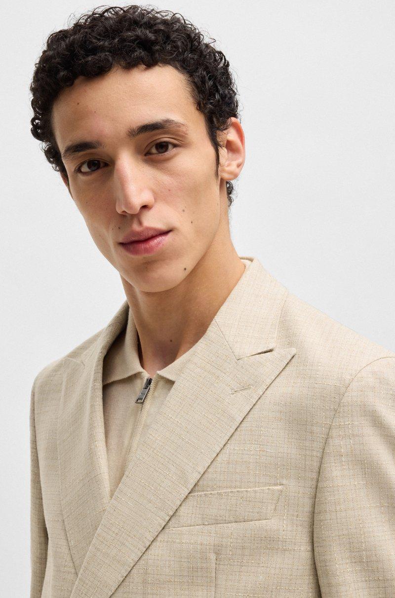 Hugo Boss Traje De Dos Piezas En Tweed Estampado