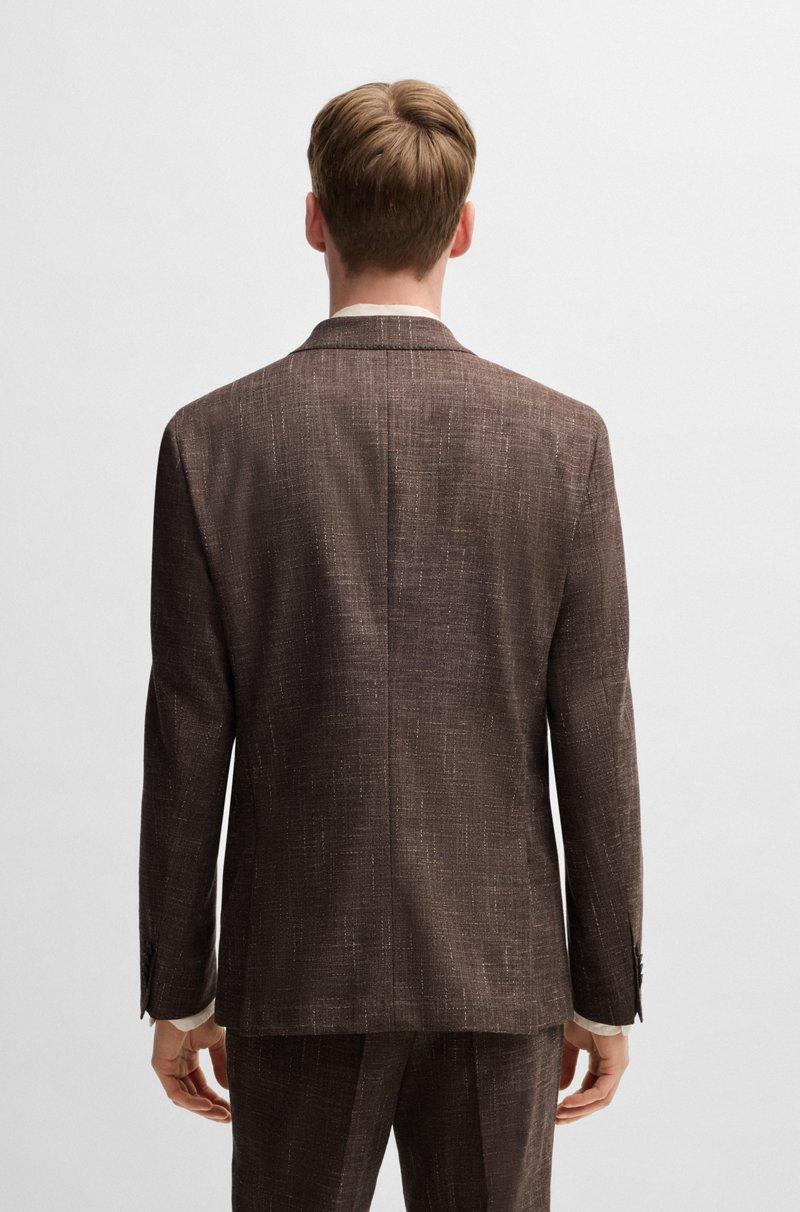 Hugo Boss Traje De Dos Piezas En Tweed Estampado