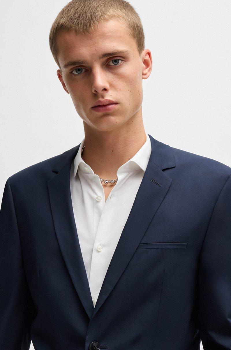 Hugo Boss Traje Extra Slim Fit De Algodón Elástico