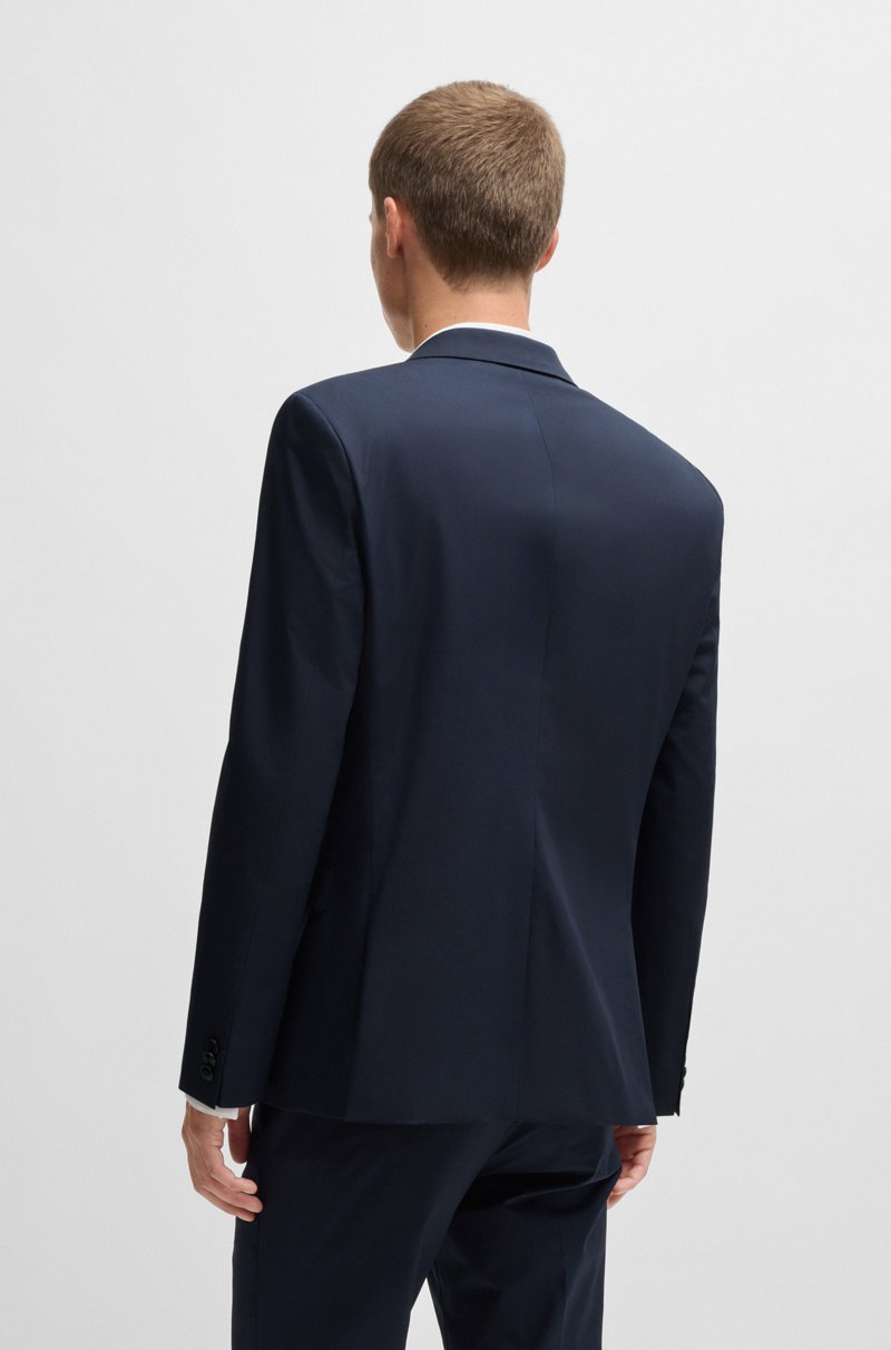 Hugo Boss Traje Extra Slim Fit De Algodón Elástico