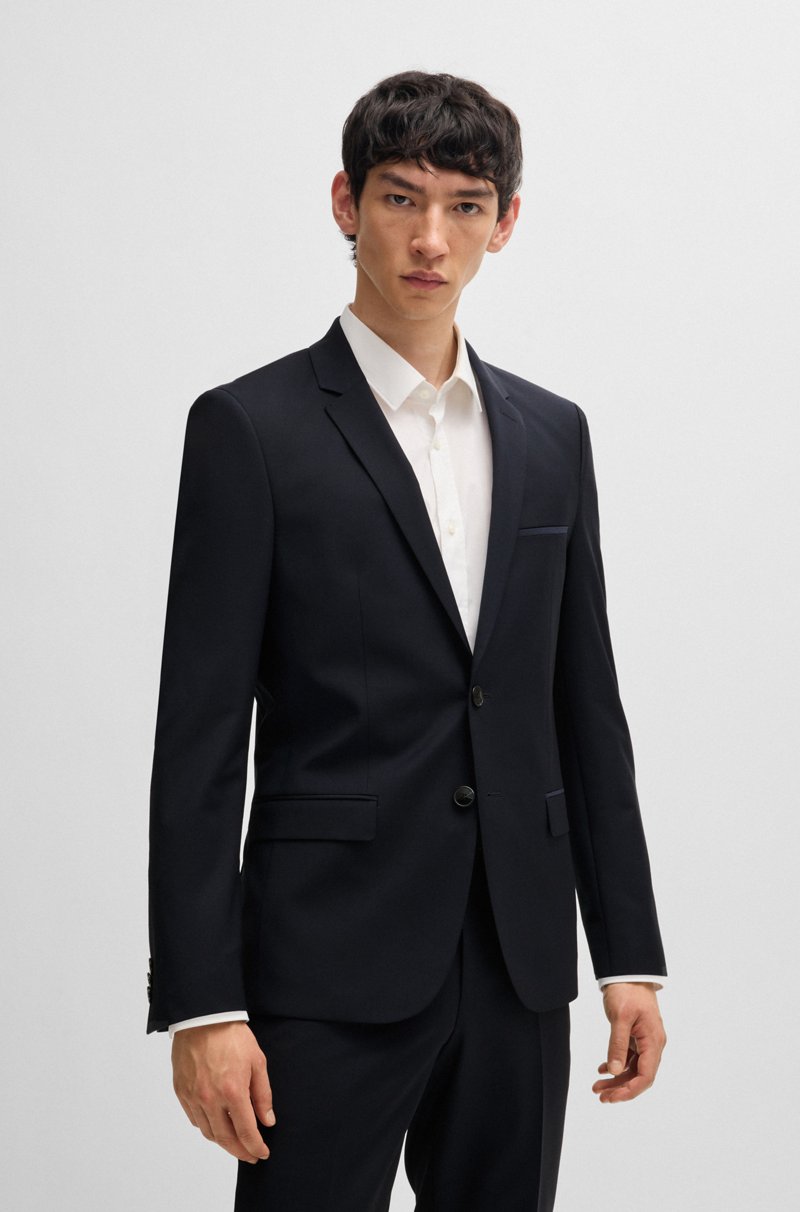 Hugo Boss Traje Extra Slim Fit En Mezcla De Lana