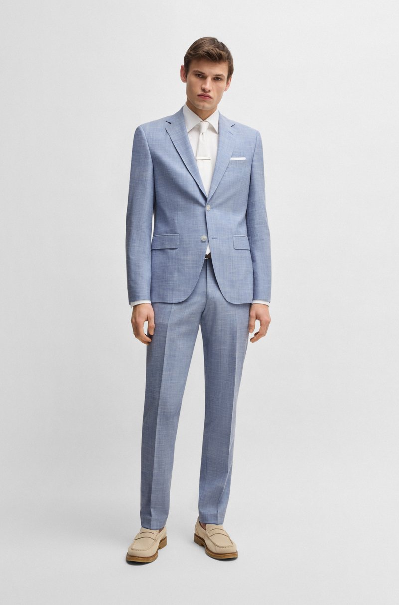 Hugo Boss Traje regular fit con estampado integral