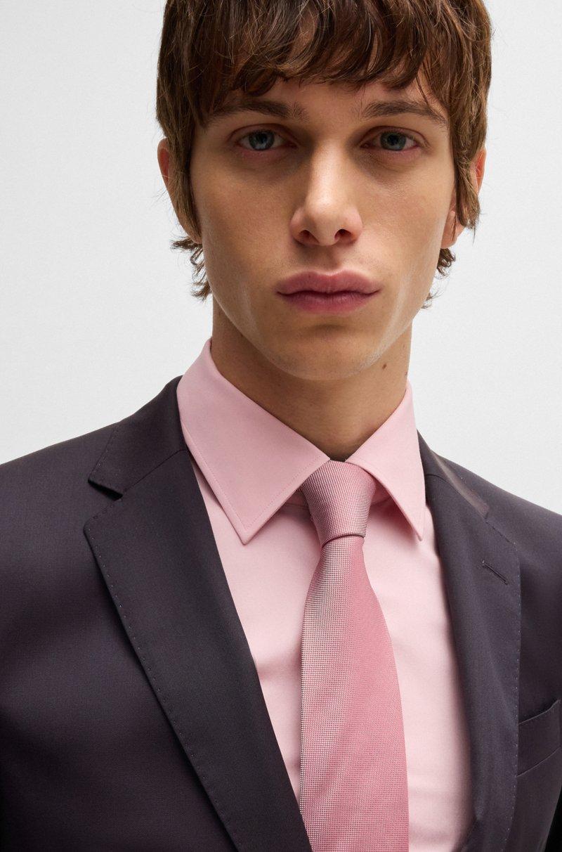 Hugo Boss Traje Slim Fit En Sarga Técnica De Lana