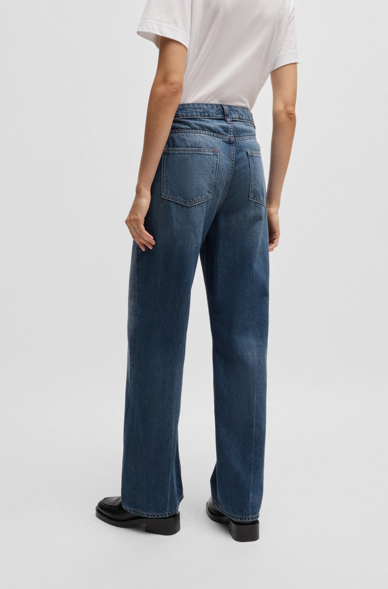 Hugo Boss Vaqueros En Denim De Algodón Añil