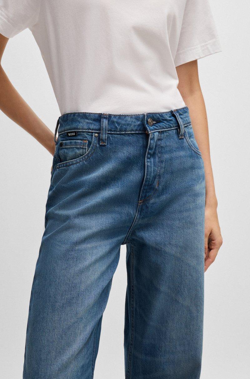 Hugo Boss Vaqueros En Denim De Algodón Añil