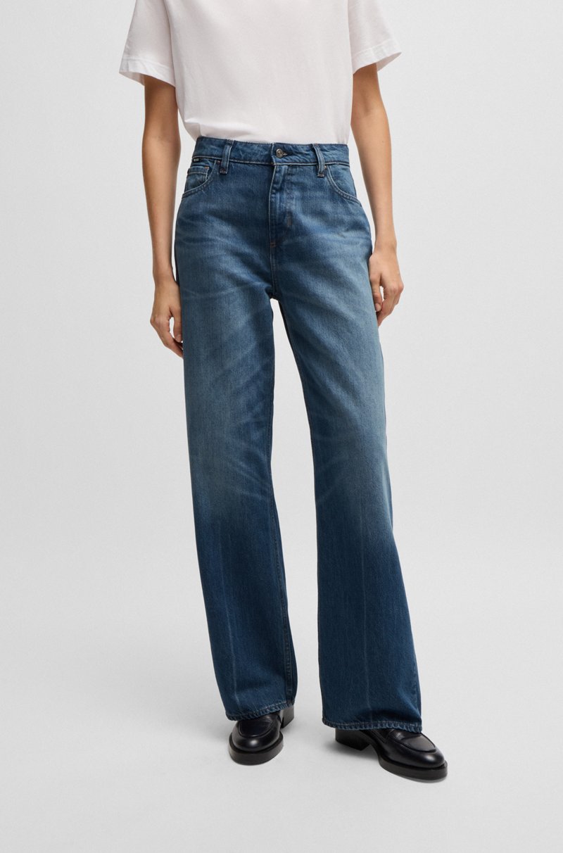 Hugo Boss Vaqueros en denim de algodón añil