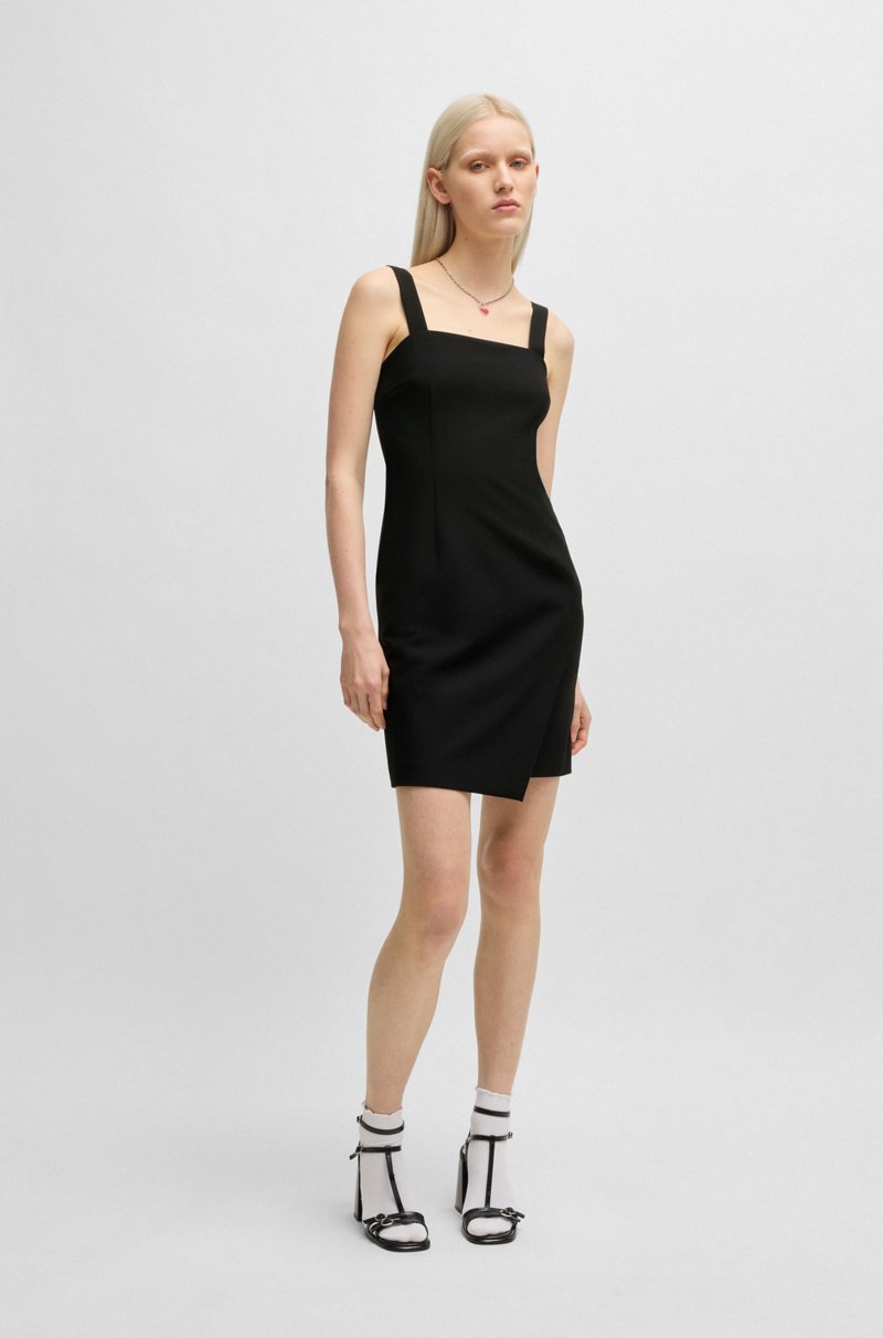 Hugo Boss Vestido Entallado Con Tirantes Gruesos