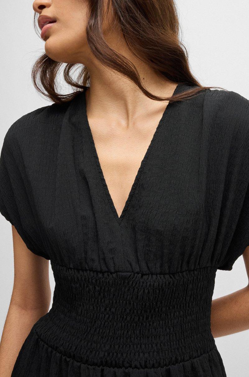 Hugo Boss Vestido Lencero Evasé En Sirsaca