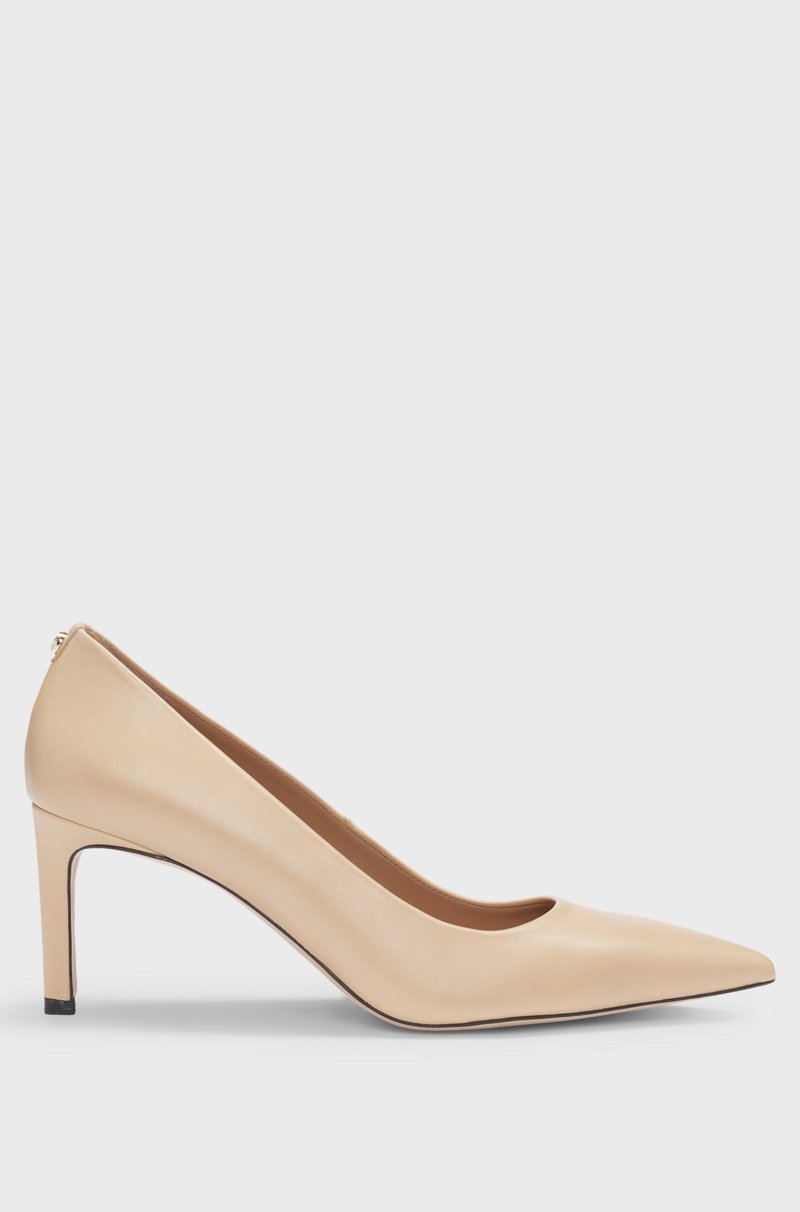 Hugo Boss Zapatos De Tacón En Piel De Napa