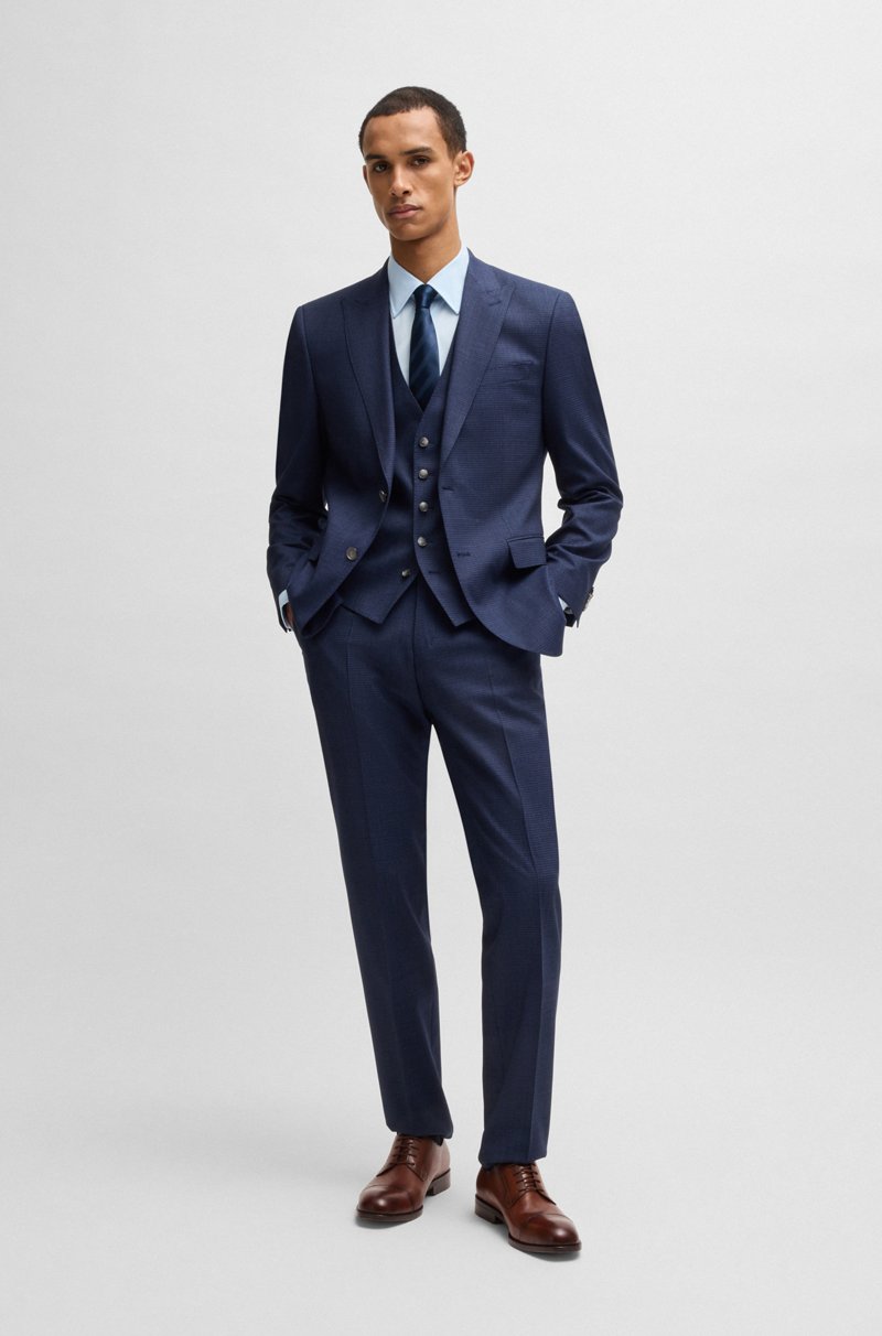 Hugo Boss Zapatos Derby De Piel Con Puntera