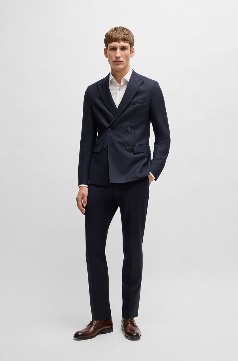 Hugo Boss Zapatos Derby De Piel Con Suela Flexible