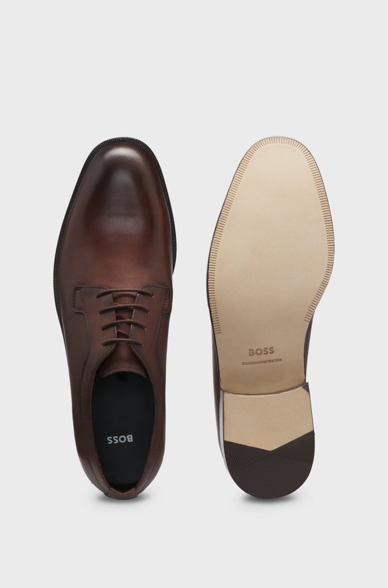 Hugo Boss Zapatos Derby De Piel Con Suela Flexible