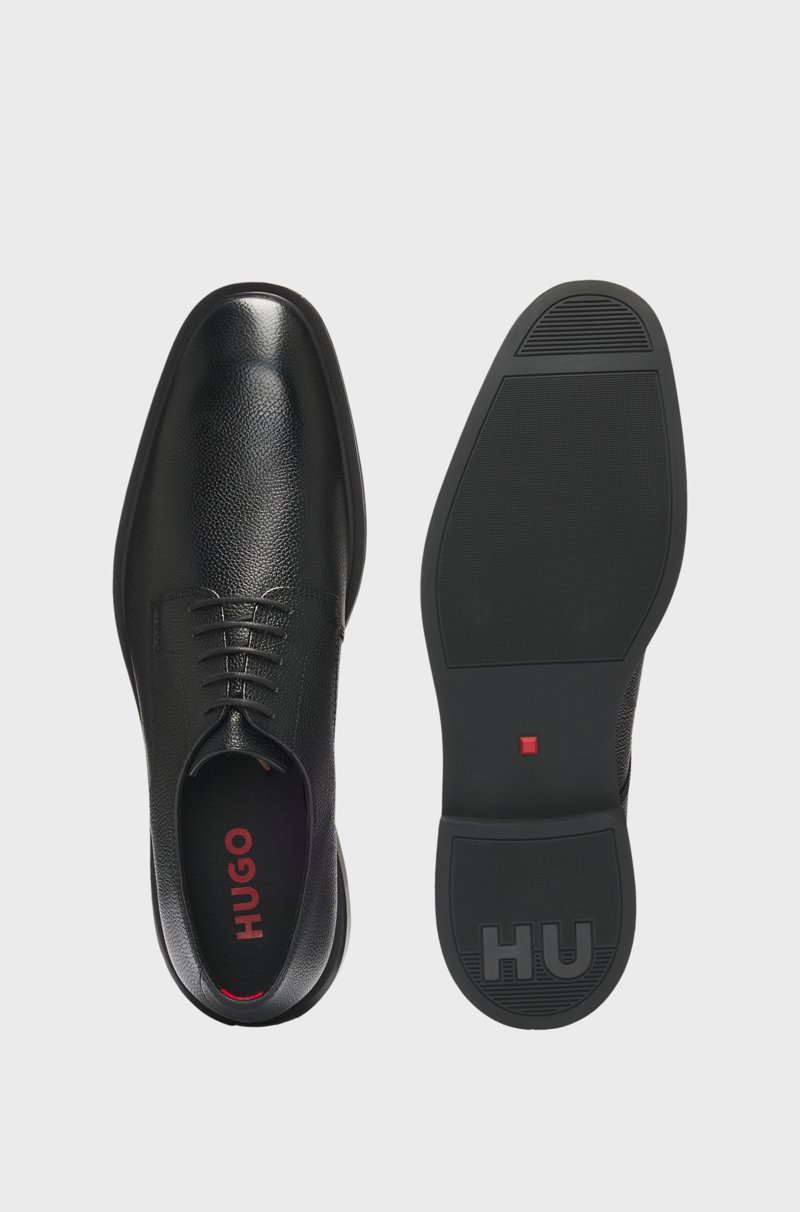 Hugo Boss Zapatos Derby De Piel Granulada