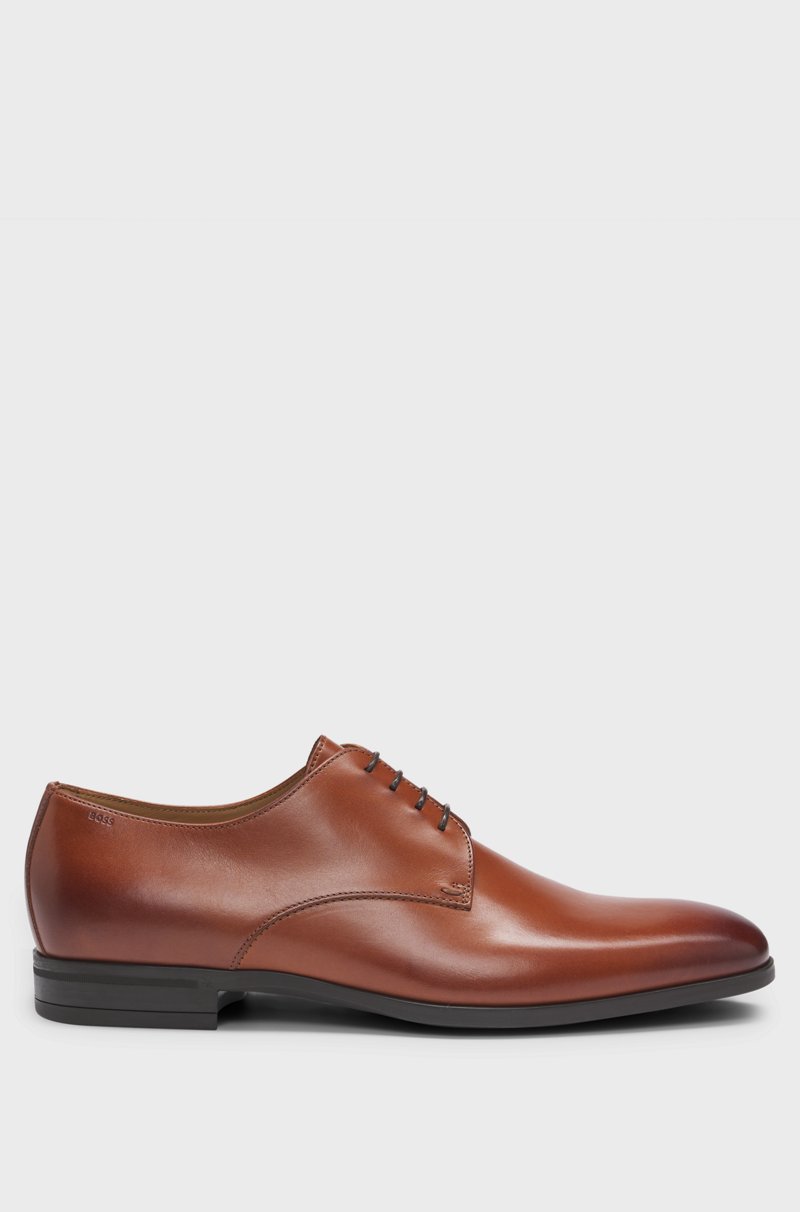 Hugo Boss Zapatos Derby En Piel Con Suela De Goma