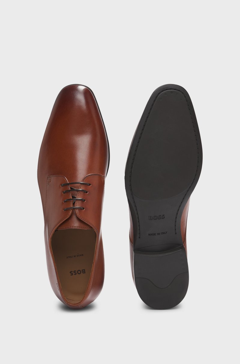 Hugo Boss Zapatos Derby En Piel Con Suela De Goma
