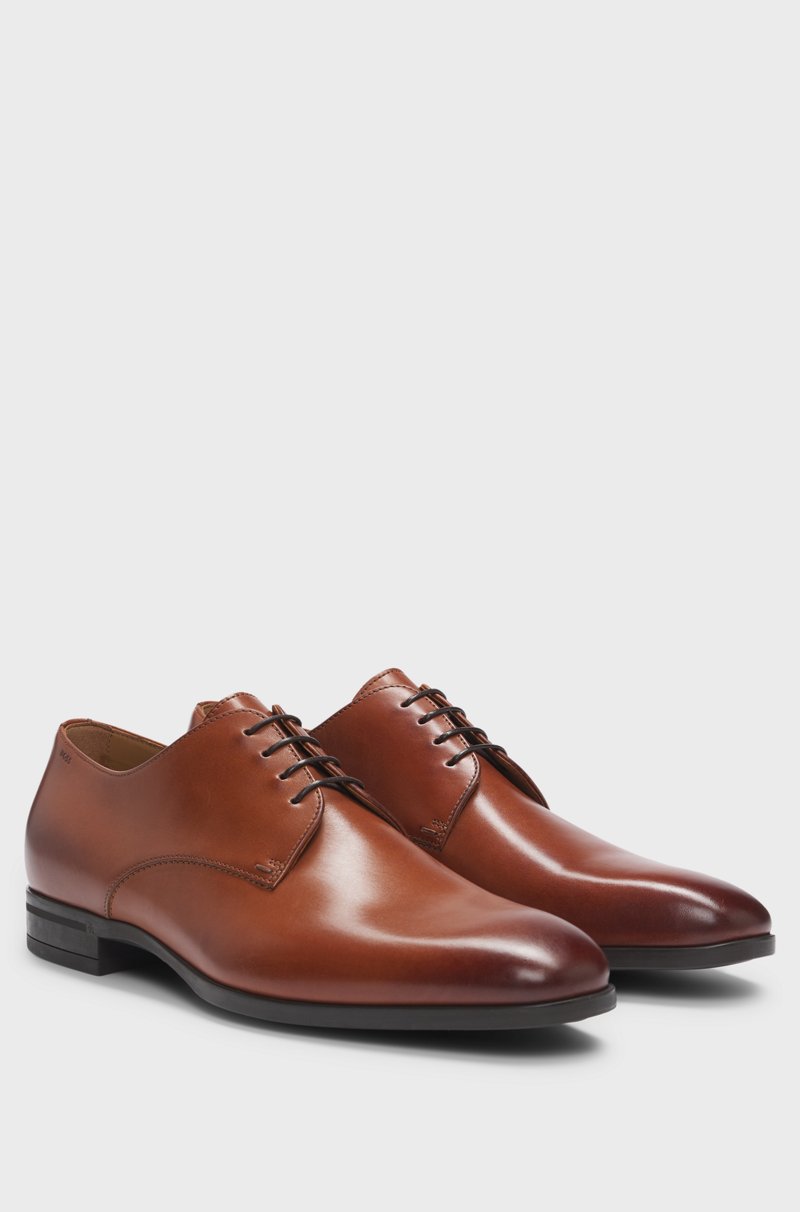 Hugo Boss Zapatos Derby en piel con suela de goma