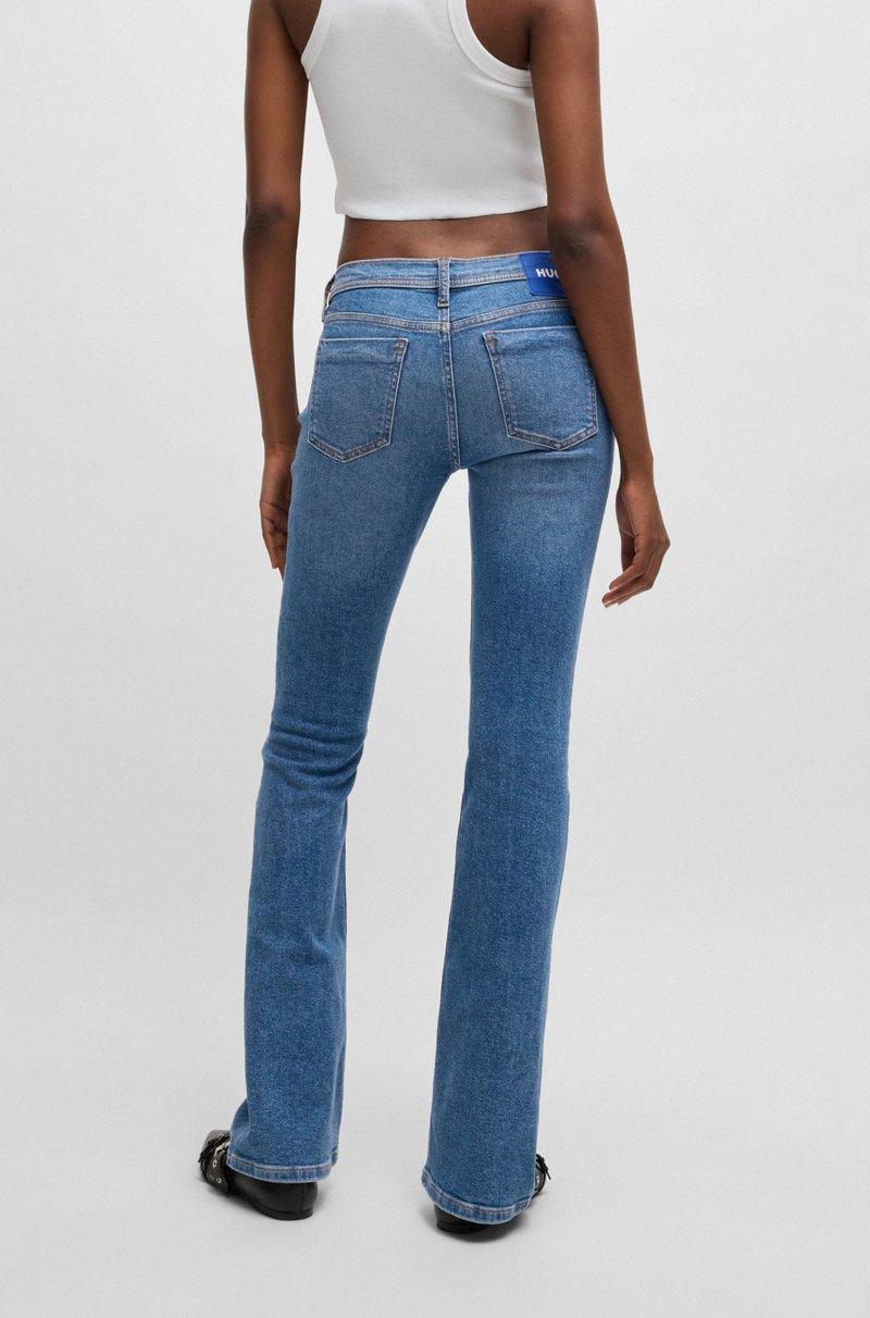 Hugo Boss Jeans Acampanados De Cómodo Denim Elástico Azul
