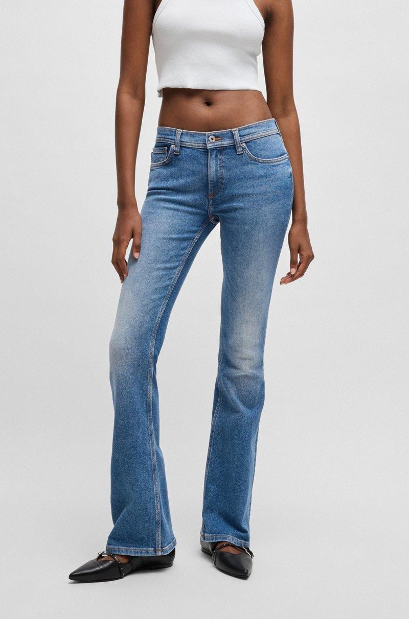 Hugo Boss Jeans acampanados de cómodo denim elástico azul