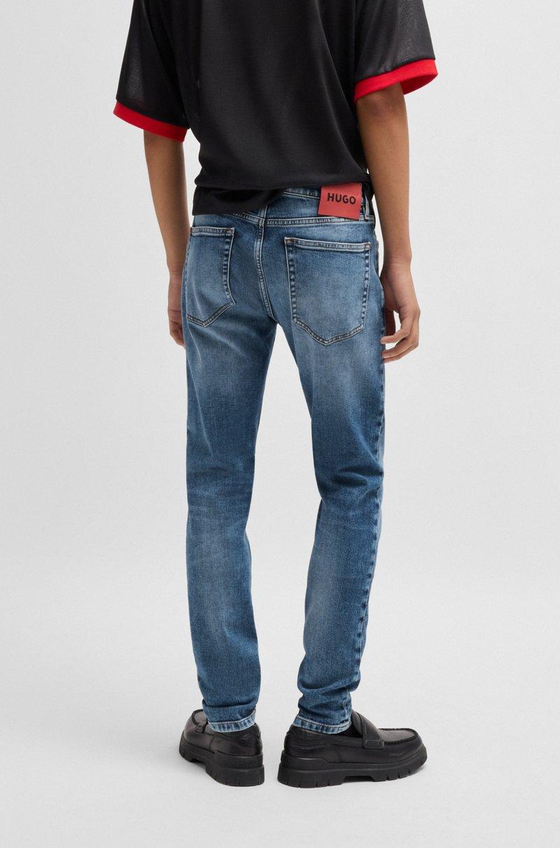 Hugo Boss Jeans Extra Slim Fit De Denim Elástico Azul