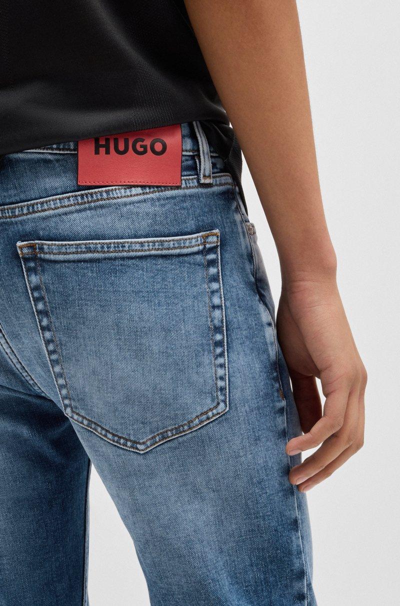 Hugo Boss Jeans Extra Slim Fit De Denim Elástico Azul
