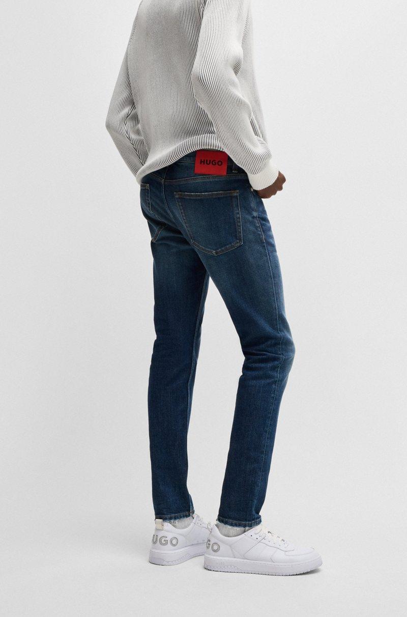 Hugo Boss Jeans Extra Slim Fit De Denim Elástico Azul Oscuro