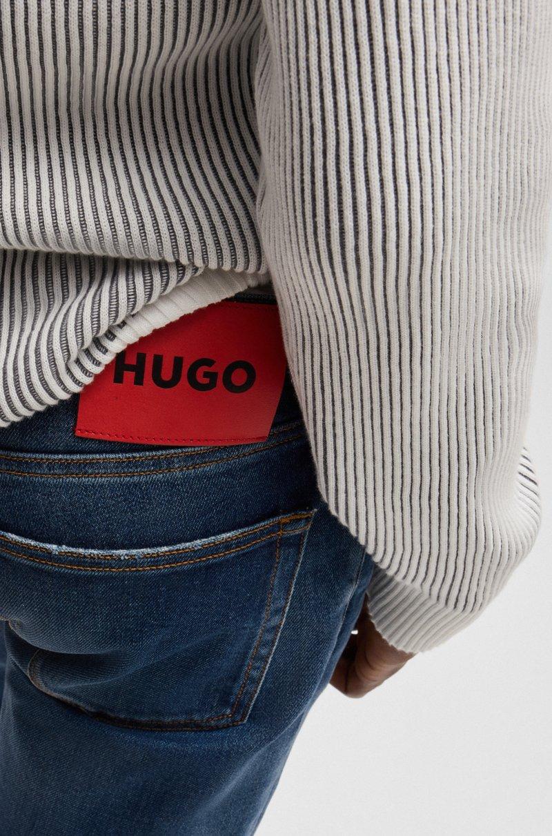 Hugo Boss Jeans Extra Slim Fit De Denim Elástico Azul Oscuro