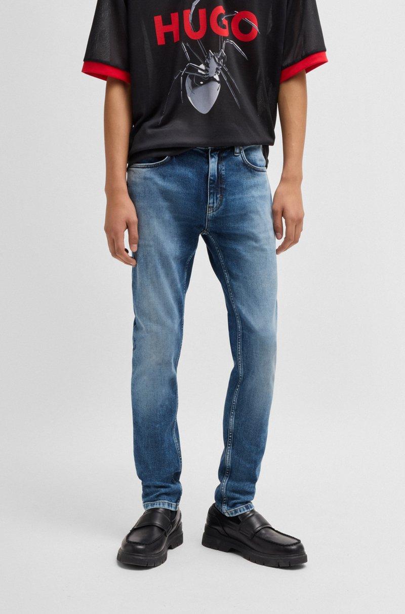 Hugo Boss Jeans Extra Slim Fit De Denim Elástico Azul