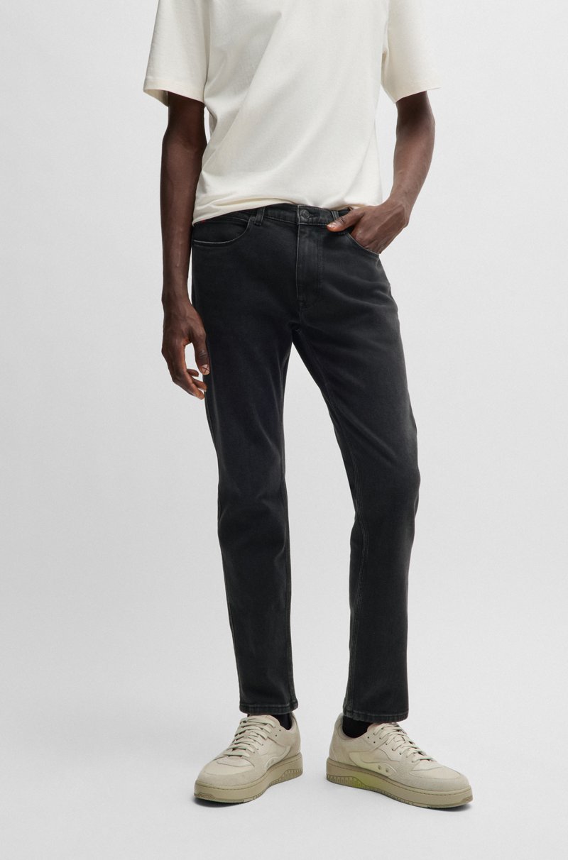 Hugo Boss Jeans extra slim fit en denim negro de tacto suave