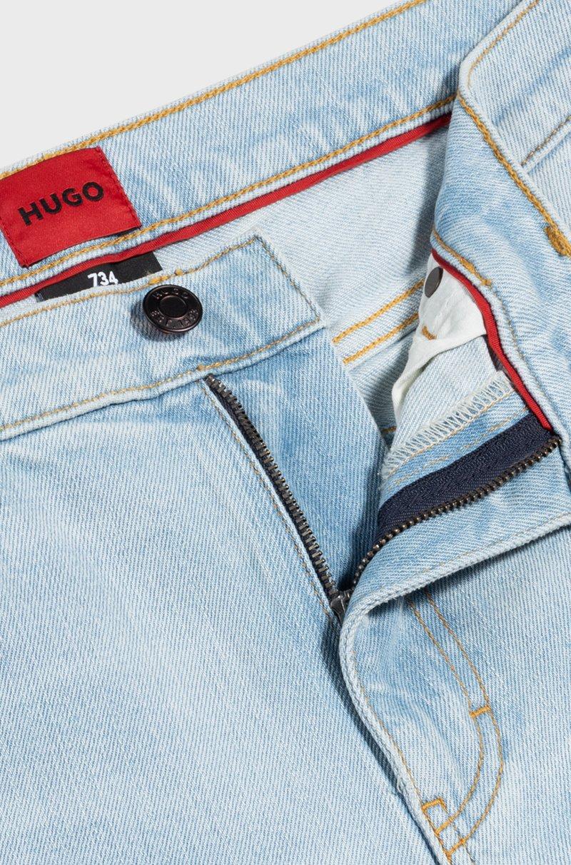 Hugo Boss Jeans Extra Slim Fit En Un Cómodo Tejido Denim Elástico Azul Luminoso