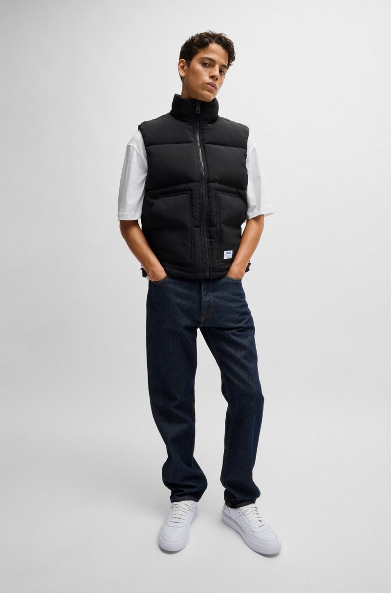 Hugo Boss Jeans Regular Fit En Denim Azul Oscuro Sin Tratar