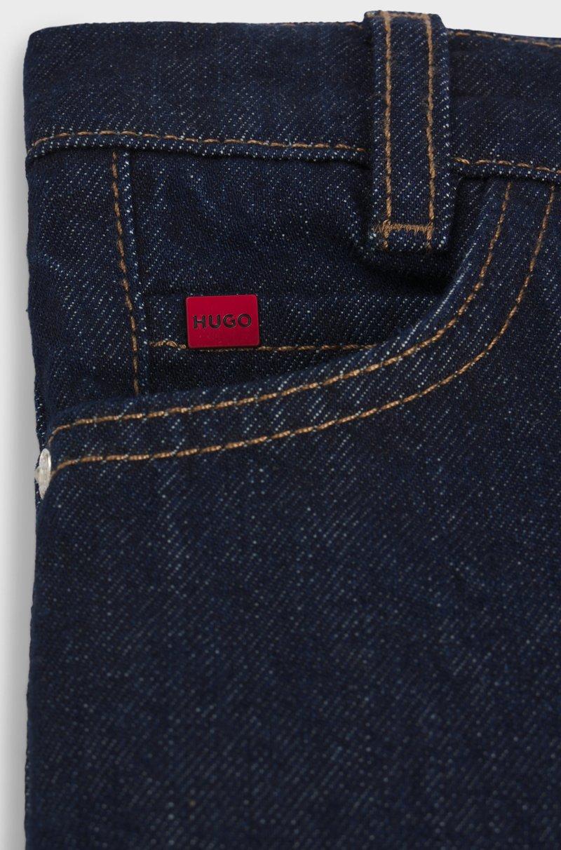 Hugo Boss Jeans Regular Fit Para Niños En Denim Azul