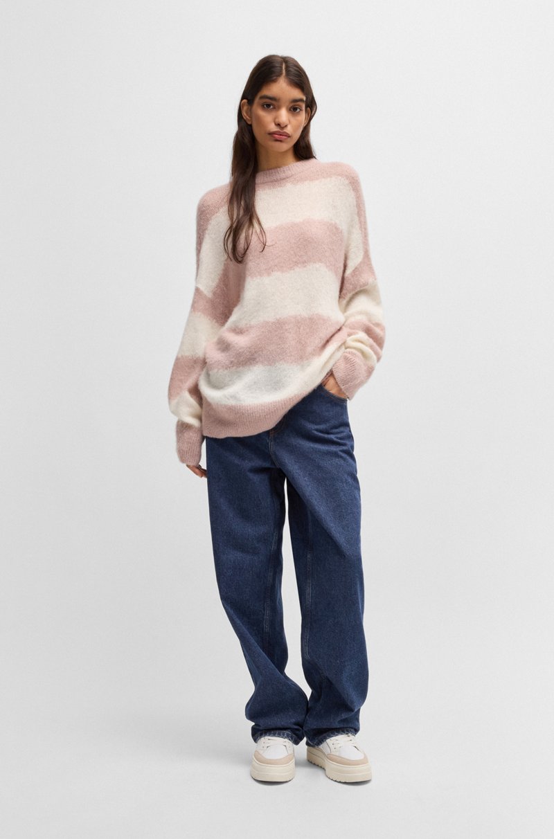 Hugo Boss Jeans Relaxed Fit En Denim Azul Con Acabado Lavado