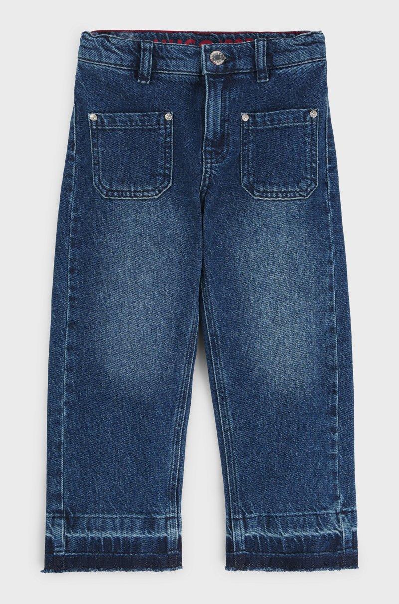 Hugo Boss Jeans relaxed fit para niños en denim elástico azul