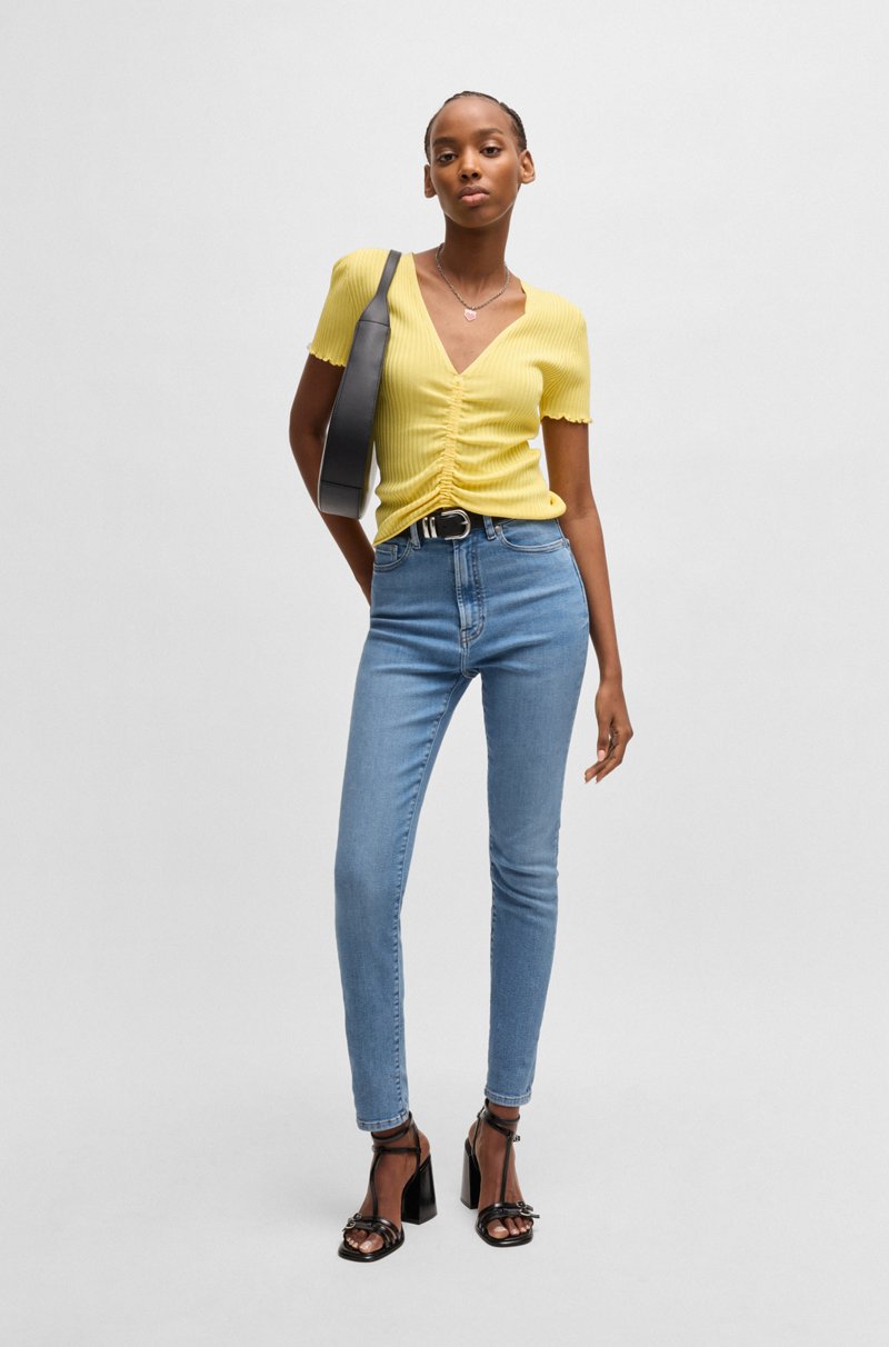 Hugo Boss Jeans Skinny Fit De Tejido Denim Superelástico Azul