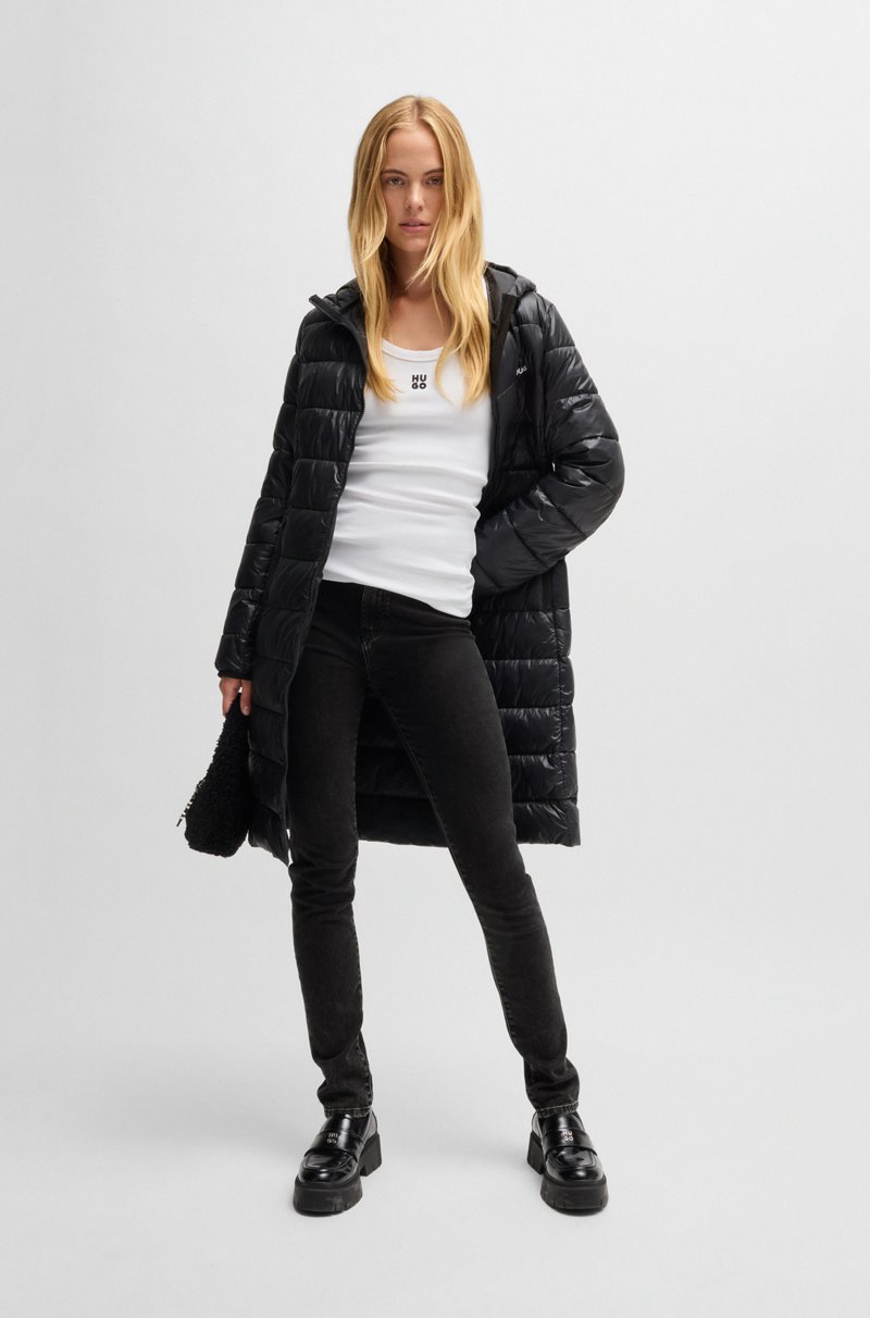 Hugo Boss Jeans Skinny Fit En Tejido Denim Superelástico Negro