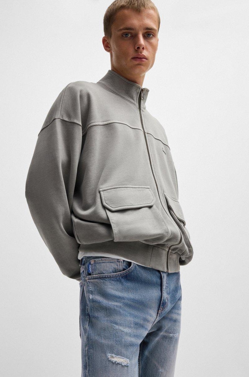 Hugo Boss Jeans Slim Fit De Denim Elástico Azul Con Efecto Desgastado