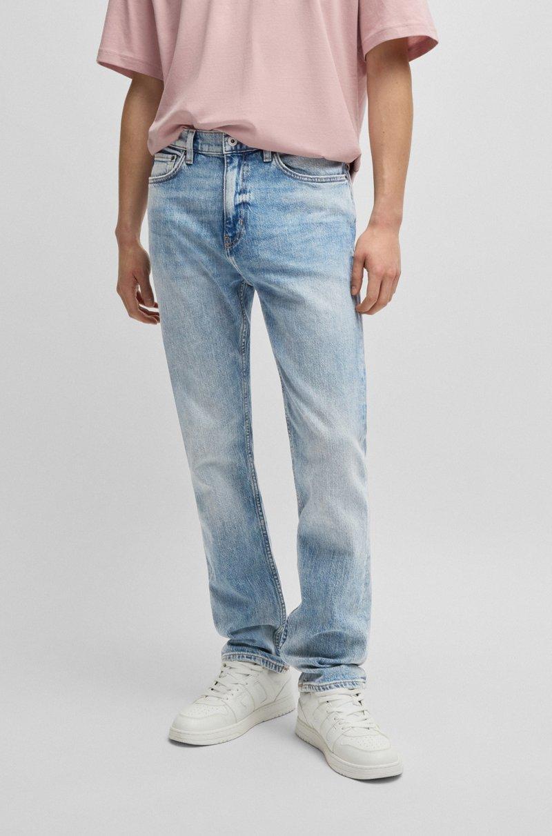 Hugo Boss Jeans slim fit de denim elástico con tinte azul medio