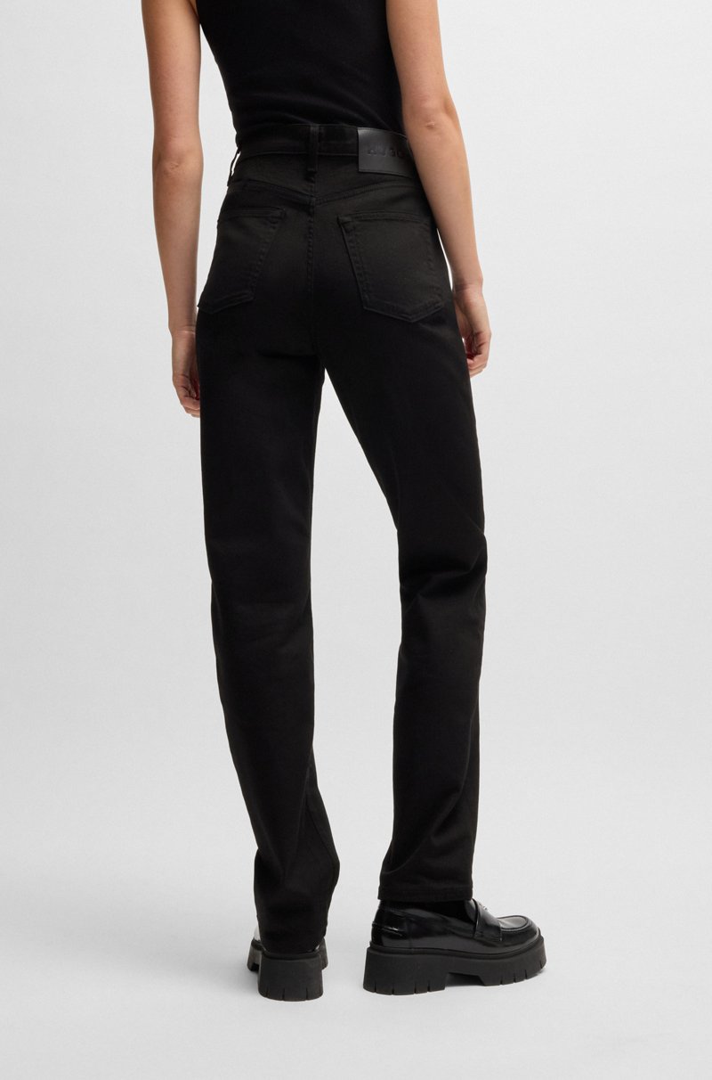 Hugo Boss Jeans Slim Fit En Denim Elástico Negro Intenso