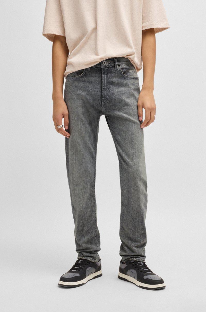 Hugo Boss Jeans slim fit en denim elástico tintado en gris