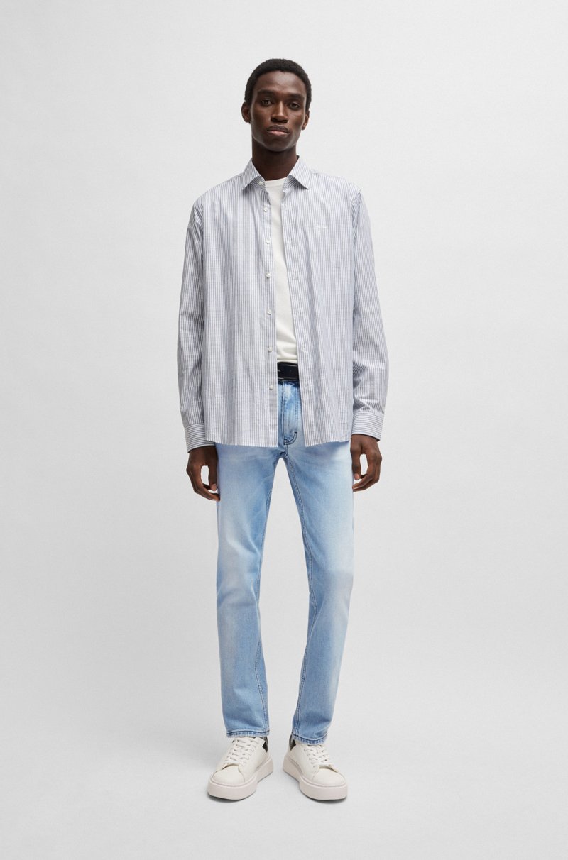 Hugo Boss Jeans Slim Fit En Un Cómodo Tejido Vaquero Elástico Azul Cuarzo