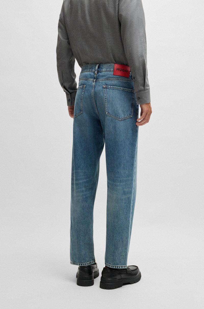 Hugo Boss Jeans Tapered Fit De Denim De Algodón Azul Medio