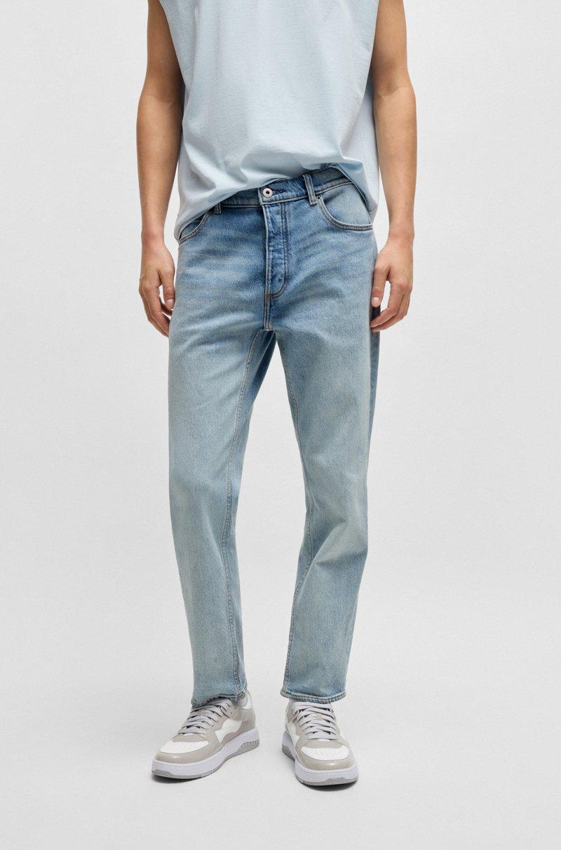 Hugo Boss Jeans tapered fit de denim elástico azul luminoso